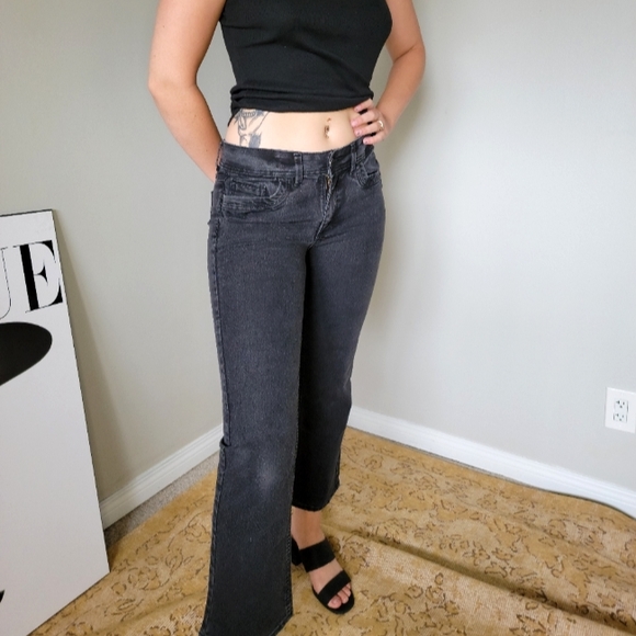 Riders By Lee Black Stretch Jeans Straight Leg - Picture 3 of 9